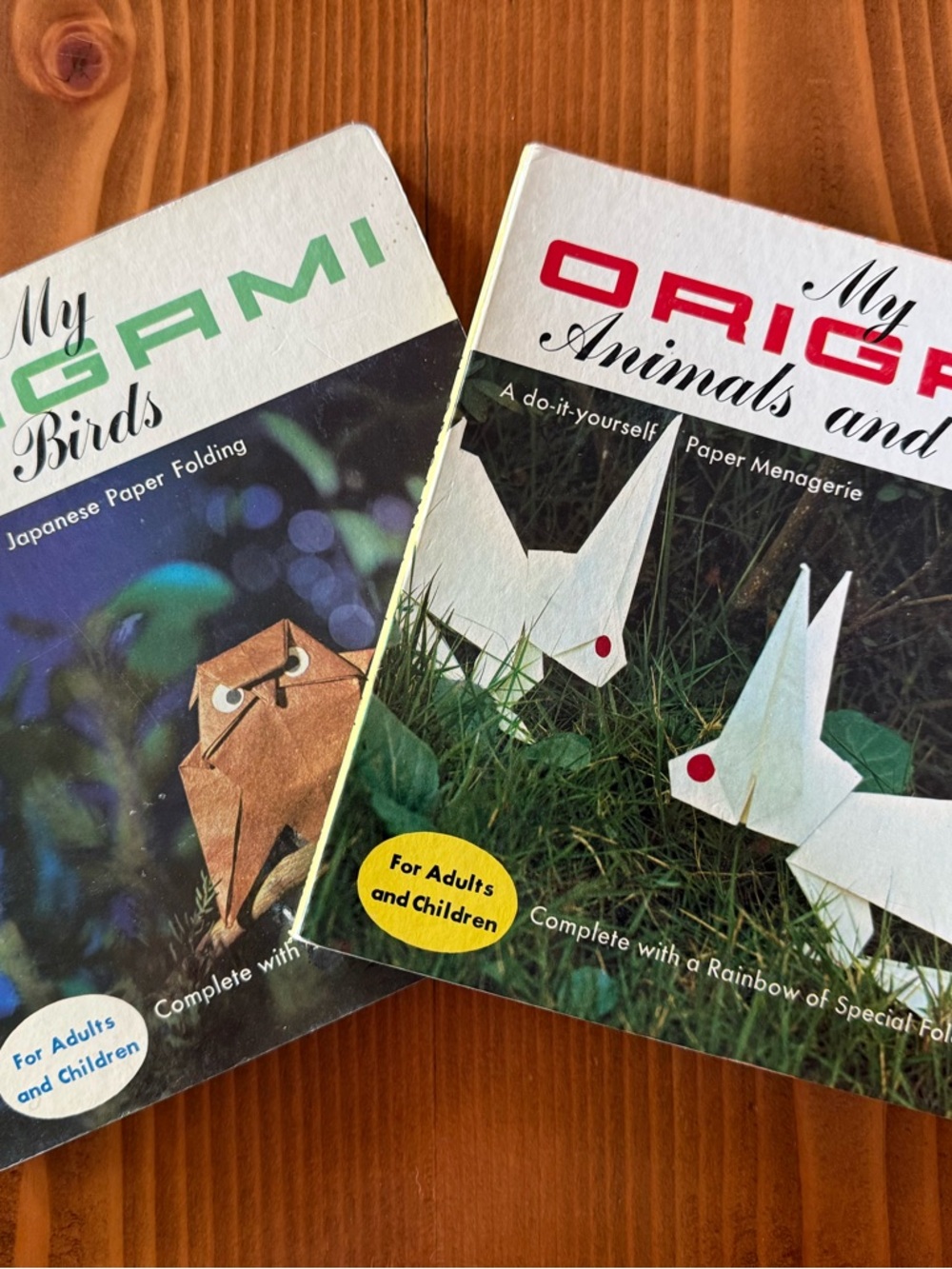 Origami Birds and Animals Paper Folding Book - White and Green